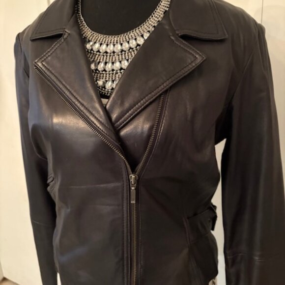 Bod & Christensen leather moto jacket - Picture 1 of 5